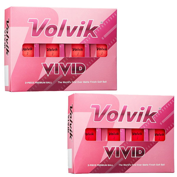 Volvik VIVID ボルビック レディース VIVID ゴルフボール 1ダースボルビック　ゴルフボール　ゴルフ ビビット