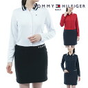 トミーヒルフィガー 秋冬モデル レディース ロゴジャガード 長袖ワンピース THLA266 【22】TOMMY HILFIGER