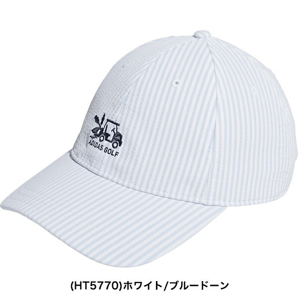 アディダスゴルフ レディース シアサッカー ストライプ キャップ MGR62 adidas golf 【23】