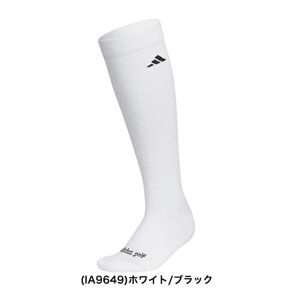 アディダスゴルフ レディース ひざ丈 ロゴ クッション ソックス MMS74 adidas golf 【23】