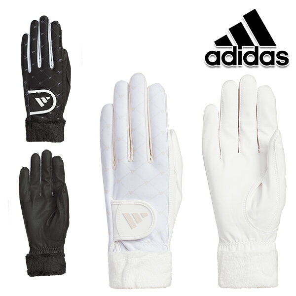 アディダスゴルフ 2023年秋冬モデル レディース モノグラム ウオーム両手用 ゴルフグローブ MMT78 adidas golf 両手用 冬用 温かい 暖かいグローブ 暖かい ゴルフ グローブ【23】のサムネイル
