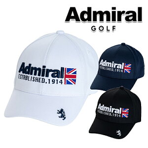 アドミラル ゴルフ 2023年春夏モデル ユニセックス ハーフフラッグ ロゴ キャップ ADMB2F09 Admiral GOLF【23】