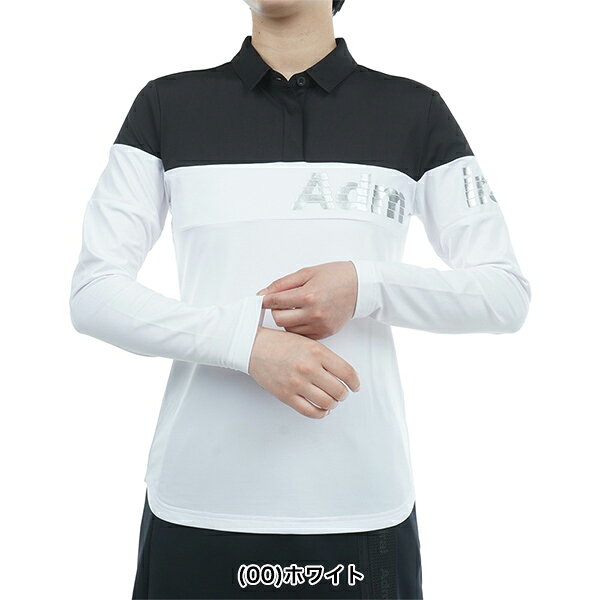 【特価】アドミラル ゴルフ 秋冬モデル レディース ムービングロゴ LT ボタン 長袖シャツ ADLA388 Admiral GOLF【23】