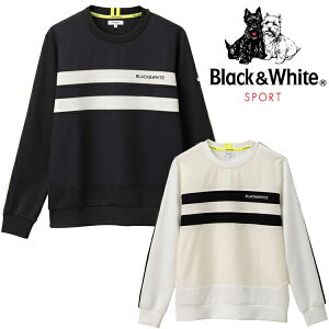 ブラック＆ホワイト 春夏モデル WHITE LINE メンズ スウェット BGS6202WC Black&White【22】