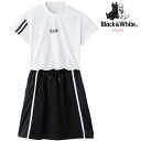 ブラック＆ホワイト 春夏モデル WHITE LINE レディース ワンピース BLS3002WQ Black&White【22】