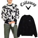 キャロウェイ アパレル 2023年秋冬モデル メンズ カモフラ柄 ジャカード クルーネックニット C23218102 Callaway【23】