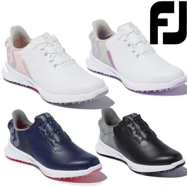 フットジョイ レディース 22 フューエル ボア スパイクレス ゴルフシューズ FootJoy (92382W)WT/PK (92376W)NV/PK (90121W)BK (90122W)WT/LI 