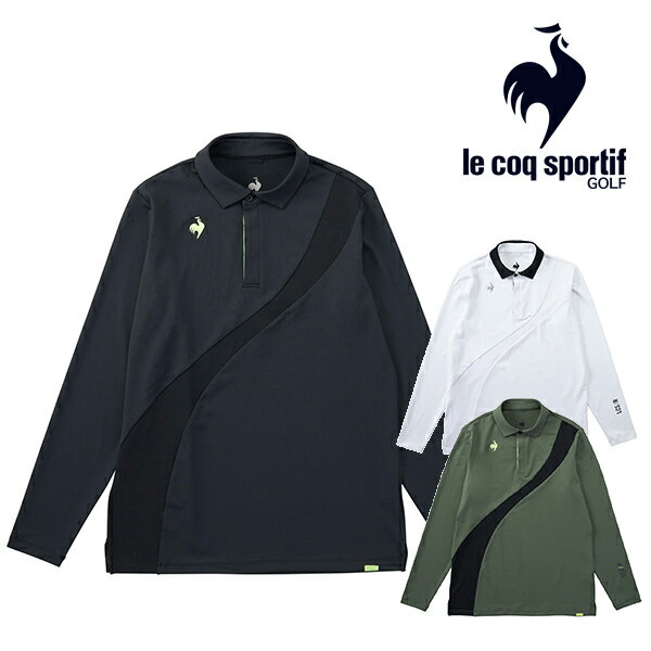 ルコック 2023年秋冬モデル メンズ 【RIJOUME】フロント切替デザイン 長袖シャツ QGMWJB21【23】le coq sportif [ルコックスポルティフ]