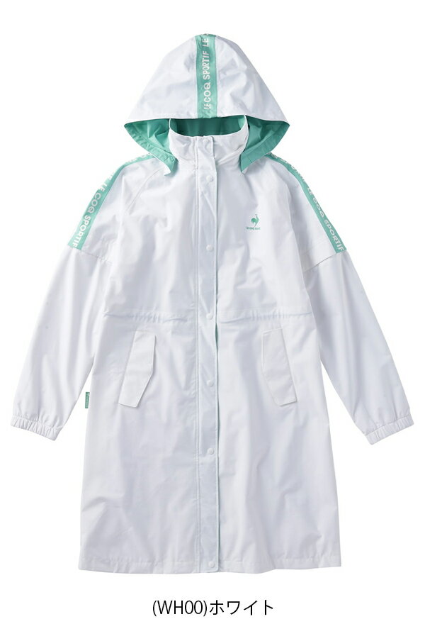 【残り、ホワイトMサイズのみ】ルコック レディース ワンピース型 レインウェア QGWTJF00W【23】le coq sportif [ルコックスポルティフ] その1