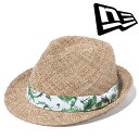 ニューエラ 春夏モデル メンズ NEW ERA The Trilby Seagrass グログランバンド ホワイトペイズリー シルバーピン 13517842 