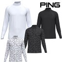 ピン アパレル 2023年秋冬モデル メンズ 長袖 ハイネック インナーシャツ 621-3266901 PING GOLF【23】