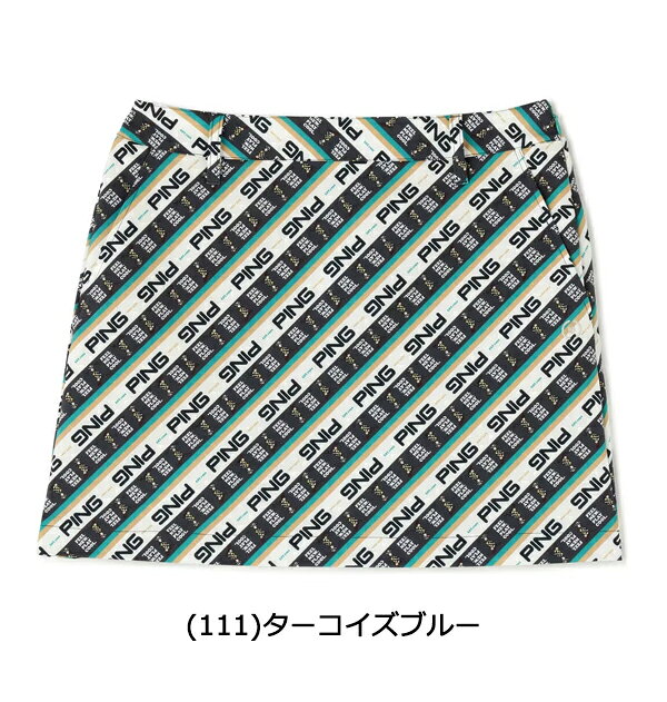 【特価】ピン アパレル 春夏モデル レディース MR．PING バイアス プリント スカート 622-3134200【23】PING ゴルフウエア 春 夏