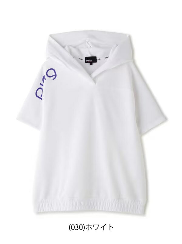 【残り、ホワイトSサイズのみ】ピン アパレル 2023年春夏モデル レディース スウェット フーディー 622-3163200【23】PING ゴルフウエア 春 夏