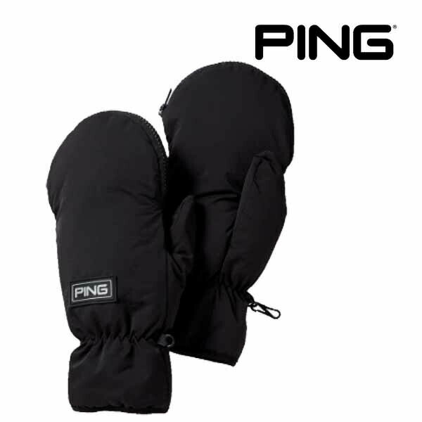 ピンゴルフ メンズ QUOISM HEAT MITTEN GLOVE ミトン グローブ AC-P2302 PING GOLF 中綿入り 抗菌防臭 発熱蓄熱効果 温かい 裏地はフリース シンプル【23】