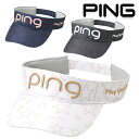 ピンゴルフ レディース POP STAR LADIES バイザー HW-A2319 PING GOLF【23】