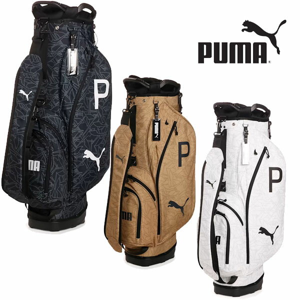 プーマ プーマゴルフ 2023年秋冬モデル メンズ Pグラフィック スタンド キャディーバッグ 090432 PUMA GOLF キャディバッグ ゴルフバッグ【23】