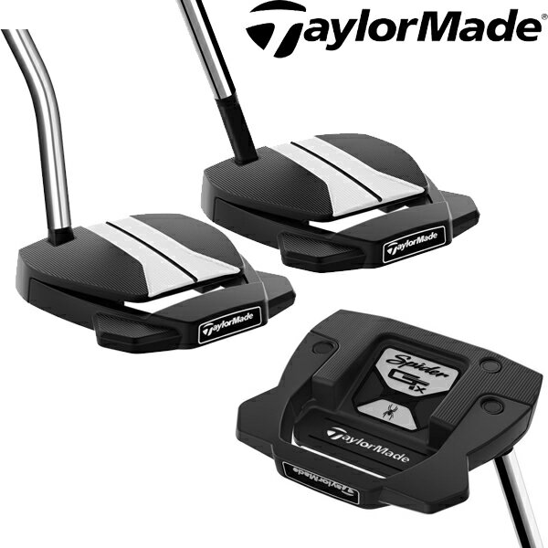 ★最大P10倍スタート★テーラーメイド メンズ スパイダー GTx ブラック スモールスラント／シングルベンド パター TaylorMade