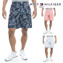 トミーヒルフィガー 2023年春夏モデル メンズ リーフプリント ショートパンツ THMA336 TOMMY HILFIGER【23】