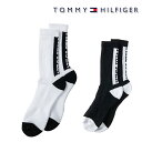 トミーヒルフィガー 2023年秋冬モデル メンズ バックロゴ ミドルソックス THMB3F2F TOMMY HILFIGER【23】