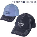 トミーヒルフィガー 2023年春夏モデル ユニセックス ツイルデニム風 キャップ THMB3F08 TOMMY HILFIGER【23】