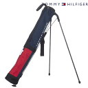 TOMMY HILFIGER トミーヒルフィガー セルフスタンド クラブケース 口枠：4.5型、重量1.0kg、5～6本収納 THMG1FK3 (90)トリコロール スタンドクラブケース セルフスタンドキャリーバッグ ゴルフ サブ バッグ スタンド サブバッグ スタンド 【23】