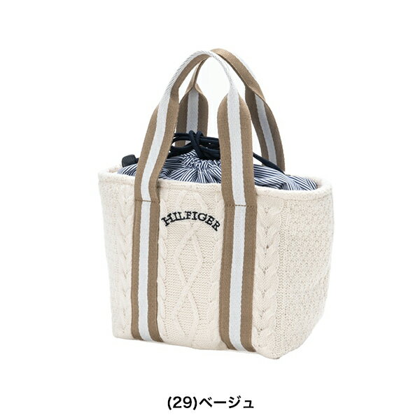 トミーヒルフィガー ユニセックス ケーブルニット ラウンドバッグ THMG3FBL TOMMY HI
