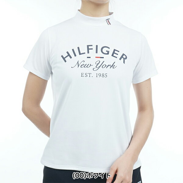 【特価】トミーヒルフィガー 春夏モデル レディース アーチロゴ モックネック 半袖シャツ THLA312 TOMMY HILFIGER【23】