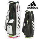 アディダス ゴルフ 2024年秋冬モデル メンズ adidas 軽量 コードカオス キャディーバッグ 2.4kg 4分割 ネームプレート付属 刻印タイプ JTY...