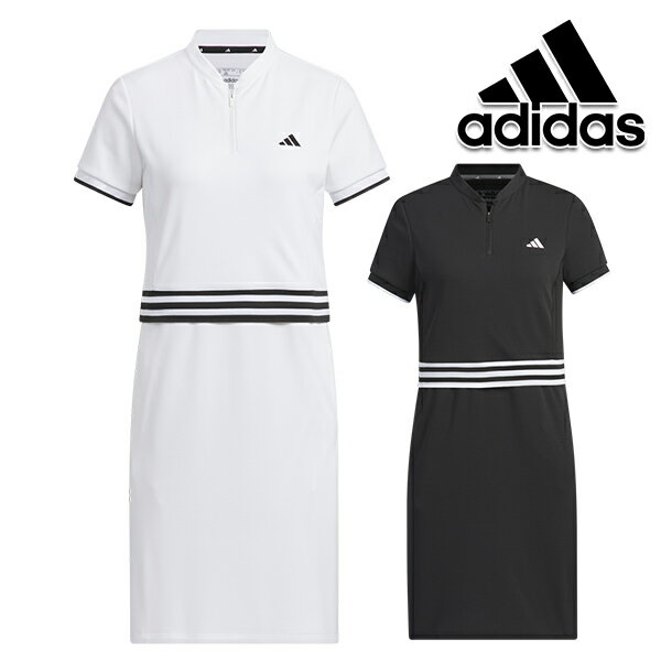 アディダスゴルフ 2024年春夏モデル レディース 3ストライプス レイヤードライク ワンピース IKK45 adidas golf 【24】