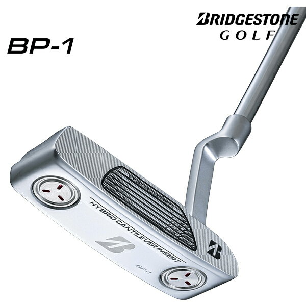 ブリヂストンゴルフ メンズ パター オリジナル スチールシャフト ストレート ブリヂストンゴルフ オリジナルラバーパターグリップ（ブラック） BP-1【24】