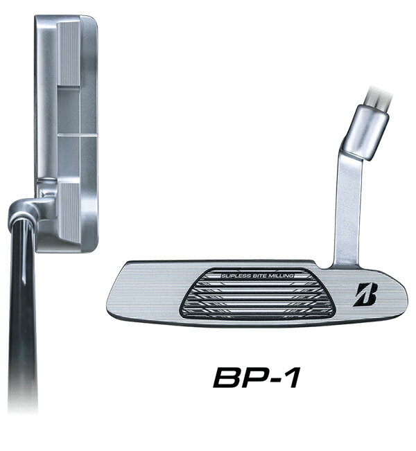 ブリヂストンゴルフ メンズ パター オリジナル スチールシャフト ストレート ブリヂストンゴルフ オリジナルラバーパターグリップ（ブラック） BP-1【24】