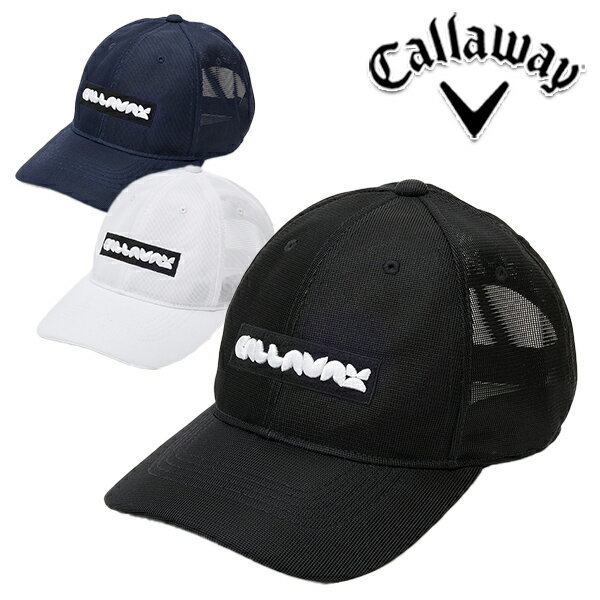 キャロウェイ アパレル 2024年春夏モデル メンズ 撥水 メッシュ キャップ C24191105 Callaway Golf【24】 1