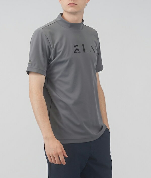 ランバン 春夏モデル メンズ モックネック 半袖シャツ【吸汗速乾/UV】 VMX1552Y8 LANVIN（ランバン）ランバンスポール【24】