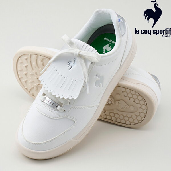 ルコック 2024年春夏モデル ユニセックス シューレース スパイクレス ゴルフシューズ LCS GRAND EST CL G QQ1XJB03【24】le coq sportif [ルコックスポルティフ]