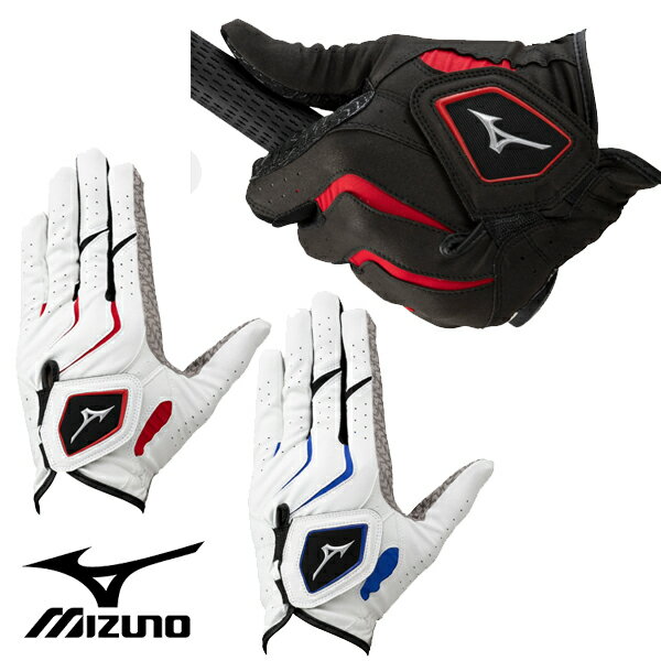 ミズノ メンズ 24 W-GRIP ゴルフグローブ 左手用 5MJML401 左手装着用 【24】