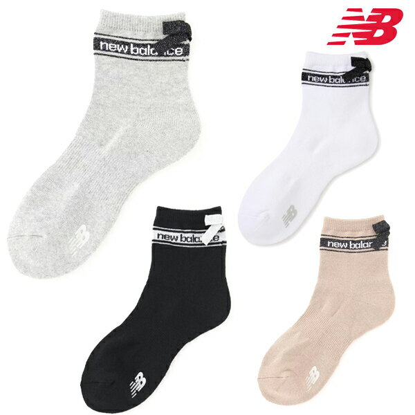 ニューバランスゴルフ 2024年春夏モデル レディース リボン ショートソックス 012-4986502 NEW BALANCE GOLF【24】