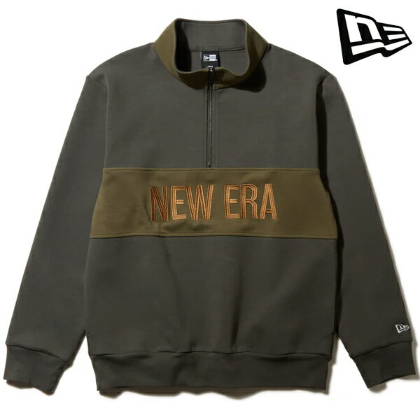 ニューエラ 2024年秋冬モデル メンズ TECH SWEAT HZ ハーフジップ スウェット トレーナー 14326383 NEW ERA【24】