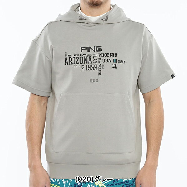 ピンゴルフ 2024年春夏モデル メンズ ping 【PING APPAREL】プルオーバーフーディーカットソー ＜NATIVE＞ (MENS) 6214163201 【24】