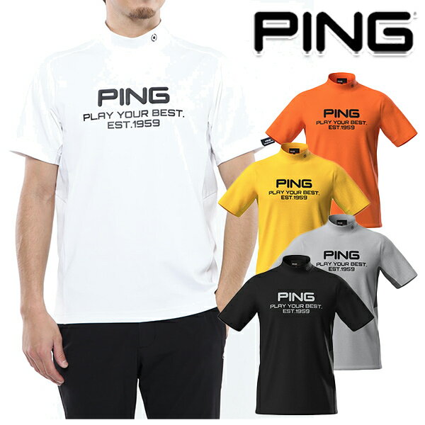 ピンゴルフ 2024年春夏モデル メンズ ping テラカノコ半袖ハイネックシャツ ＜PERFORMANCE＞ (MENS) 6214167207 