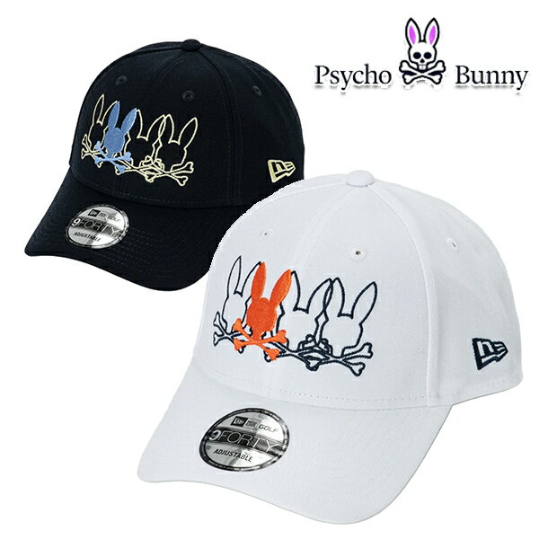 サイコバニー 2024年秋冬モデル ユニセックス CAP GOLF NEW ERA コラボ キャップ PBMG453F Psycho Bunny【24】