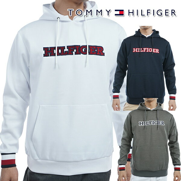 ★期間限定★【全品対象！エントリーでポイント3倍♪】【特価】トミーヒルフィガー 秋冬モデル メンズ フロントロゴ スウェットフーディー THMA457【24】