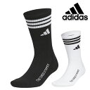アディダス 2025年春夏モデルゴルフ メンズ クルー丈 箱入り クッション ソックス KTJ04 adidas golf 【25】