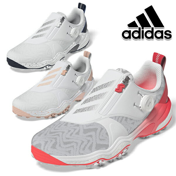 アディダス レディース ウィメンズ コードカオス 25 ボア スパイクレス 2E相当 撥水 ゴルフシューズ NKZ95 adidas golf 【25】