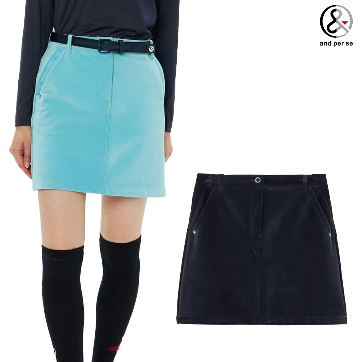 ★12月限定★【全品対象！エントリーでポイント3倍！】アンパスィ 2025年秋冬モデル レディース ウインドシャッター コーデュロイ スカート AFF4025E5【25】