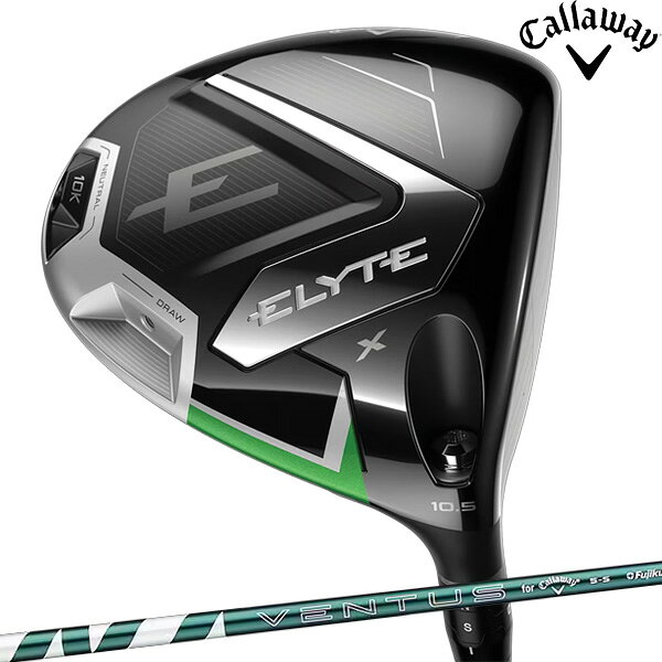 キャロウェイゴルフ メンズ ELYTE X 10K バージョン エリート エックス ドライバー VENTUS GREEN 50 for Callaway カーボンシャフト Callaway Golf【25】