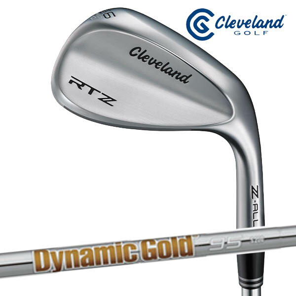 【メーカーカスタム】ダンロップ メンズ クリーブランド RTZ ツアーサテン ウェッジ ダイナミックゴールド 95 スチールシャフト【25】