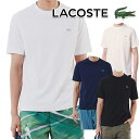 ラコステ 2025年春夏モデル メンズ アウトライン クロック クルーネック Tシャツ TH5582-99 LACOSTE【25】