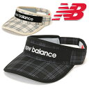 ニューバランスゴルフ 2025年春夏モデル レディース バイザー VISOR 012-5187507 NEW BALANCE GOLF【25】
