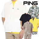 ピンアパレル 2025年春夏モデル メンズ シアサッカー 半袖 フルジップ シャツ 621-5111301 PING【25】