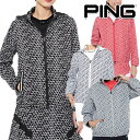 PING APPAREL ピンアパレル 2025年春夏モデル レディース 総柄フルフーディー ブルゾン 622-5120102